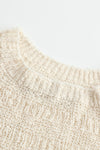 SWAYING/KNIT striped diagonal sleeve bottoming shirt SW23AW1T14 white